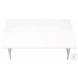 3790 White And Silver 40" Coffee Table
