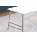 3790 White And Silver 40" Coffee Table