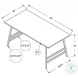 3790 White And Silver 40" Coffee Table