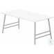 3790 White And Silver 40" Coffee Table