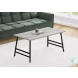3791 Grey And Black 40" Coffee Table