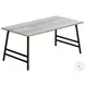 3791 Grey And Black 40" Coffee Table