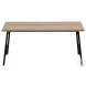 3792 Dark Taupe And Black 40" Coffee Table