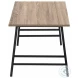 3792 Dark Taupe And Black 40" Coffee Table