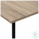 3792 Dark Taupe And Black 40" Coffee Table