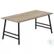 3792 Dark Taupe And Black 40" Coffee Table