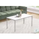 3795 White And Silver 40" Coffee Table