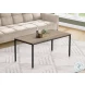 3797 Dark Taupe And Black 40" Coffee Table