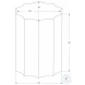 3902 Gold Accent Table