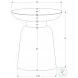 3916 Chrome Accent Table
