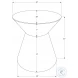 3927 Gold Accent Table