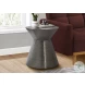 3929 Silver And Gray Accent Table