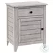 3950 Washed Gray 1 Drawer Accent Table