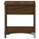 3955 Walnut Brown 1 Drawer Accent Table