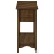 3955 Walnut Brown 1 Drawer Accent Table