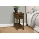 3955 Walnut Brown 1 Drawer Accent Table