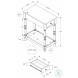 3957 Espresso 1 Drawer Accent Table