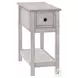 3963 Washed Gray 1 Drawer Accent Table