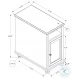 3965 White and Espresso Accent Table