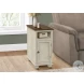 3965 White and Espresso Accent Table