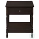 3976 Walnut 1 Drawer Accent Table