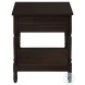 3976 Walnut 1 Drawer Accent Table