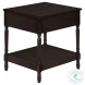 3976 Walnut 1 Drawer Accent Table