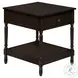 3976 Walnut 1 Drawer Accent Table
