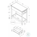 3990 Walnut 1 Drawer Accent Table