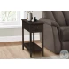 3990 Walnut 1 Drawer Accent Table