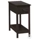 3990 Walnut 1 Drawer Accent Table