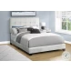 5801F Light Gray Full Upholstered Low Profile Bed