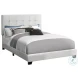 5801F Light Gray Full Upholstered Low Profile Bed