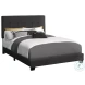5805F Black Full Upholstered Low Profile Bed