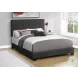 5805Q Black Queen Upholstered Low Profile Bed