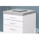White Cement Drawer Filing Cabinet