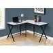 7195 White And Black 55" L Shaped Desk