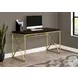 7201 Espresso And Gold 48" Computer Desk