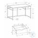 7217 Grey 48" Computer Desk