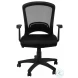 Black Mesh Mid-Back Office Chair