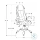 7277 Black Adjustable Office Chair