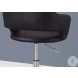 Black and Chrome Metal Swivel Office Chair