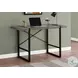 7310 Dark Taupe And Black 48" Computer Desk