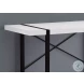 7313 White And Black 48" Computer Desk