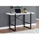 7313 White And Black 48" Computer Desk