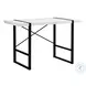 7313 White And Black 48" Computer Desk