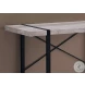 7315 Taupe And Black 48" Computer Desk