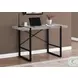 7315 Taupe And Black 48" Computer Desk