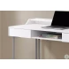 White and Silver Metal 48" Open Computer Desk