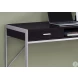 Cappuccino and Silver Metal 2 Drawer 48" Computer Desk